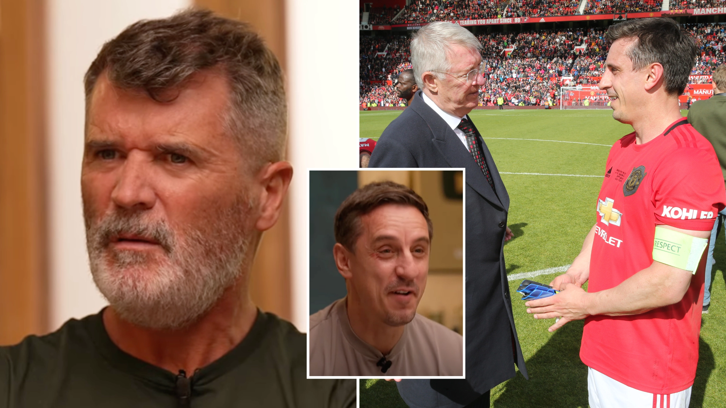 Roy Keane mocks Gary Neville for something he still does with Sir Alex Ferguson years after Man Utd exit