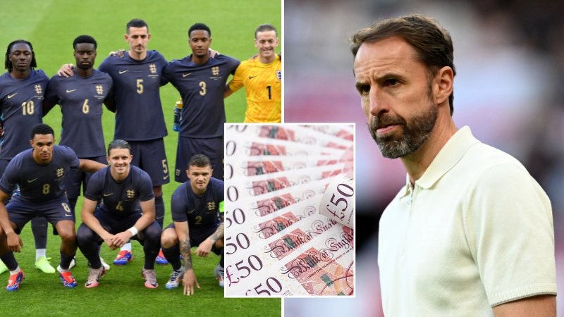 How much England's players will be paid per game to play at Euro 2024