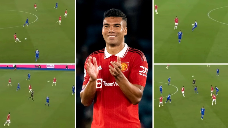 A compilation of Casemiro's 31-minute cameo against Leicester shows how good of a player he is