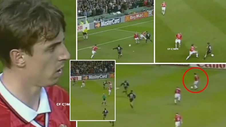 Gary Neville slammed after horrific highlights against Real Madrid emerge, he had a shocker