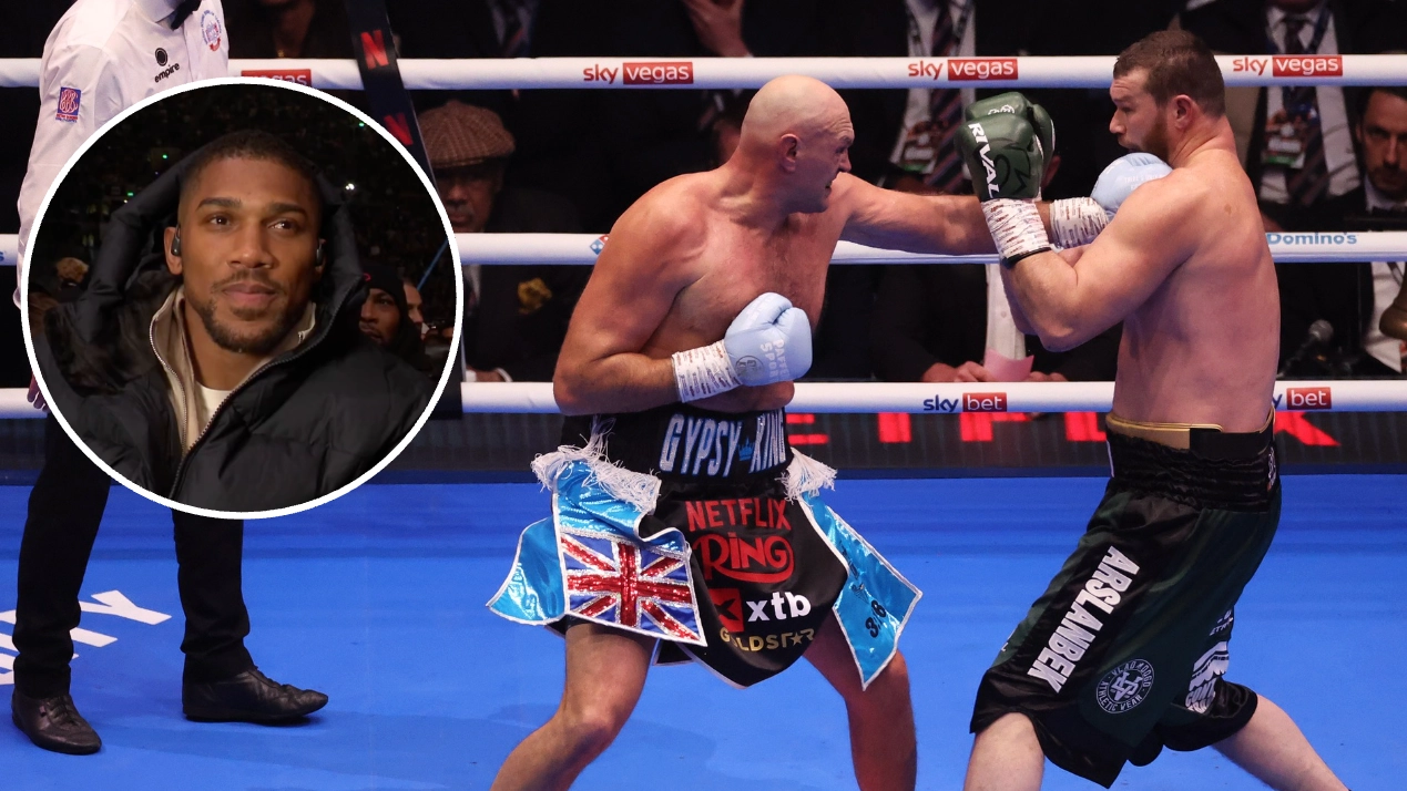 What Anthony Joshua did during Tyson Fury vs Arslanbek Makhmudov speaks volumes