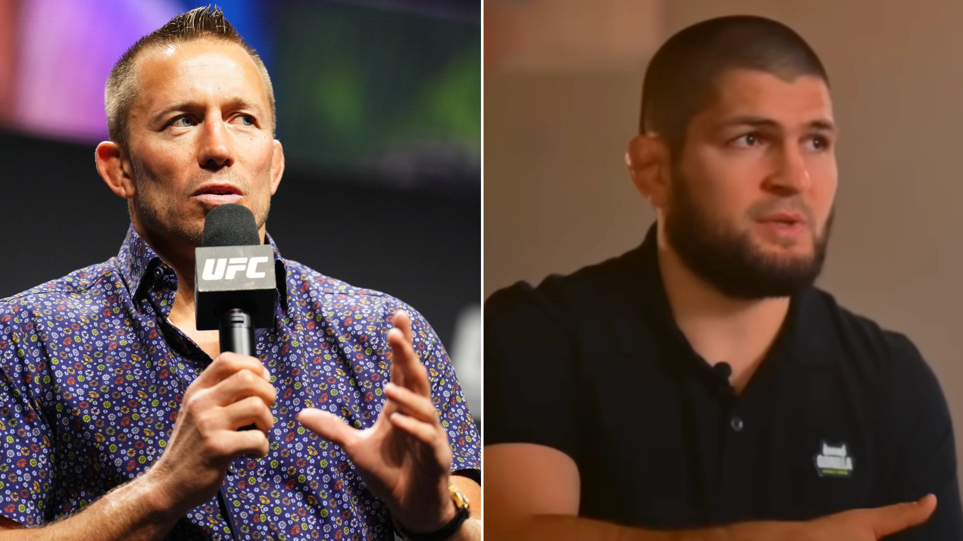 Khabib Nurmagomedov responds to Georges St-Pierre after he claimed he would have won UFC super-fight