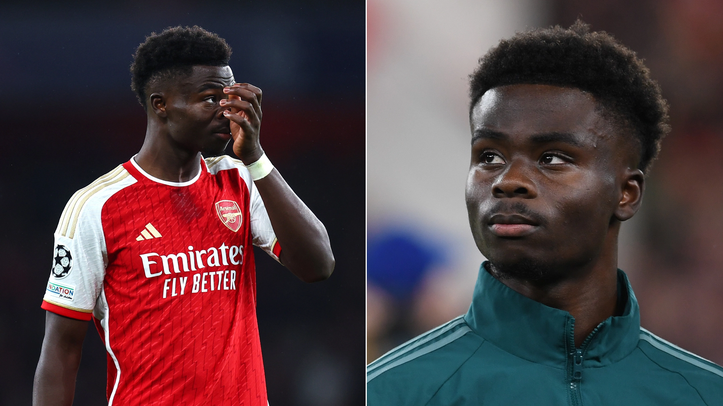 Bukayo Saka told he will be kicked out of football becuase of fouls by the age of 24