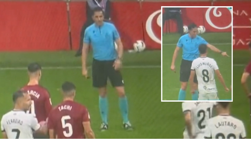 Spanish referee labelled a genius after using vanishing spray to stop encroaching players