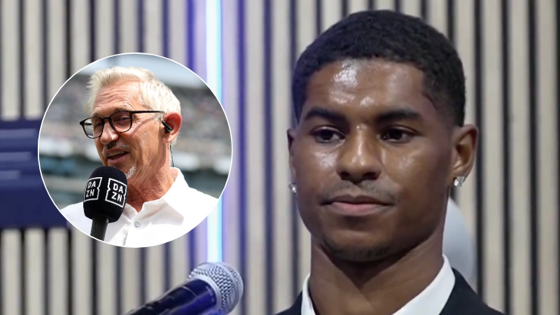 Marcus Rashford addresses comments made by Gary Lineker during Barcelona unveiling and his reaction speaks volumes 