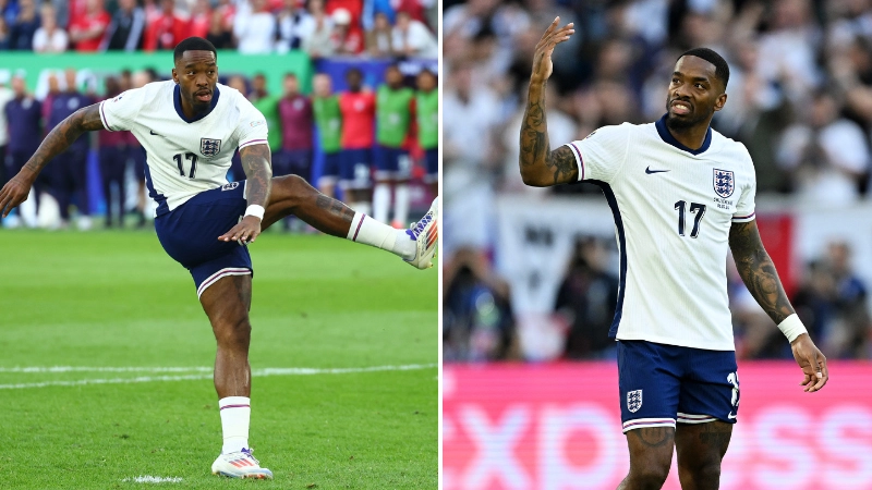 England forward Ivan Toney practises taking penalties from 13 yards instead of 12, it's a genius move