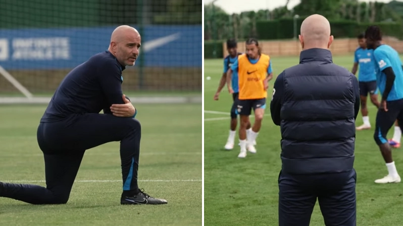 Enzo Maresca couldn't hide his frustration with one Chelsea player in footage from latest training session
