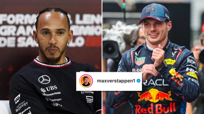 Lewis Hamilton's comment under Max Verstappen's Instagram post speaks volumes after Brazilian GP