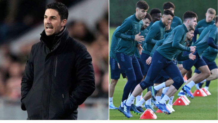 Arsenal handed huge injury boost ahead of trip to Liverpool as star returns to training in new footage