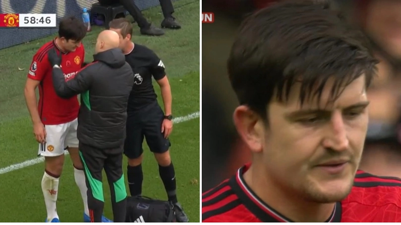 Referee steps in to ask Man Utd to substitute Harry Maguire against Fulham
