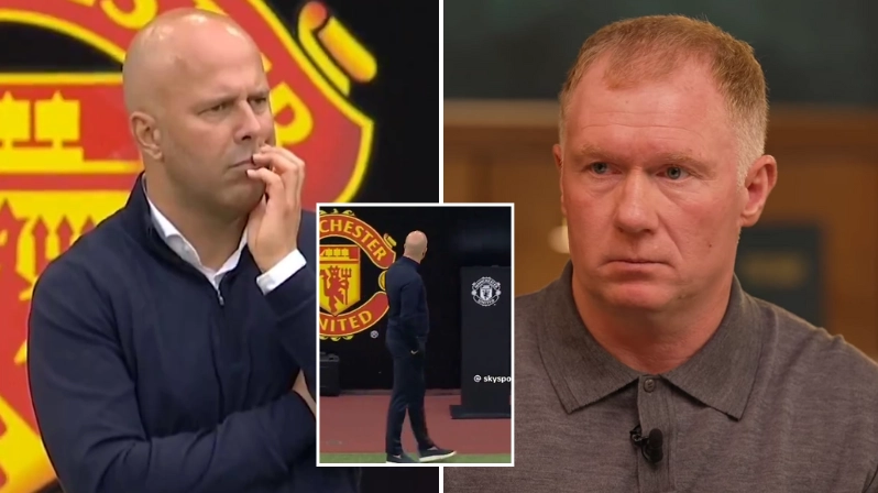 Paul Scholes reveals huge concern he spotted while watching Liverpool boss Arne Slot on touchline vs Man Utd
