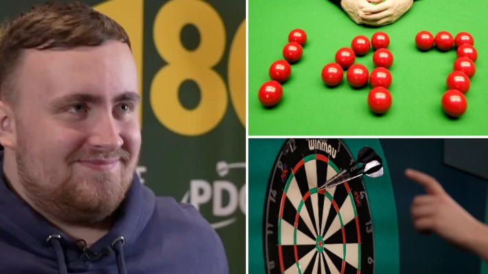 Luke Littler didn’t hesitate when asked what’s harder out of scoring nine-darter or 147 snooker break