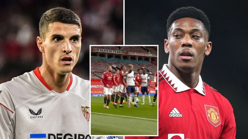 Erik Lamela reveals what he told Anthony Martial after slap incident as Sevilla prepare to face Man Utd