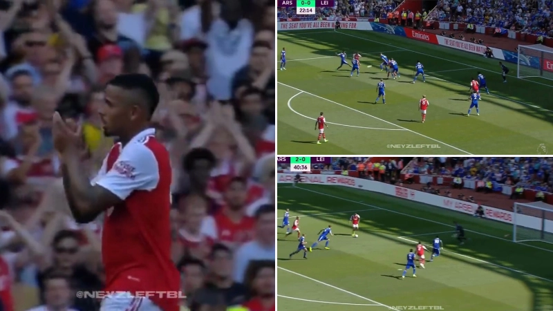Gabriel Jesus’ outrageous highlights against Leicester City, he was simply unplayable