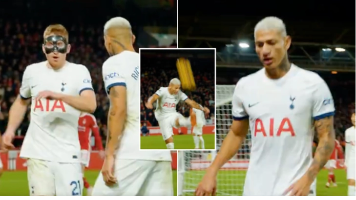 Richarlison hilariously ruins Dejan Kulusevski's celebration without knowing