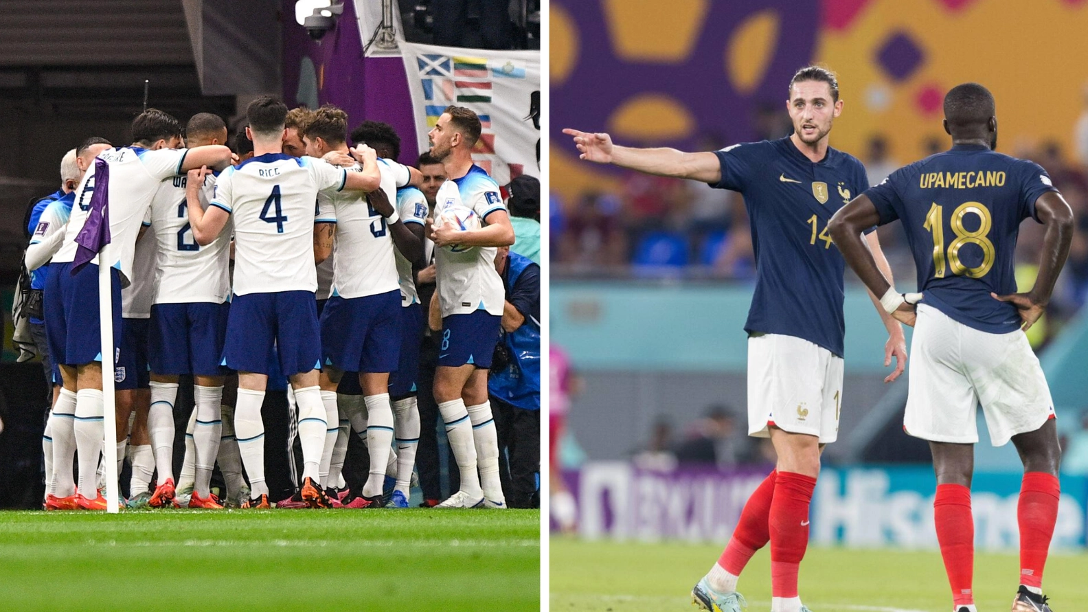 France staff 'blaming' English players for Adrien Rabiot and Dayot Upamecano's illness
