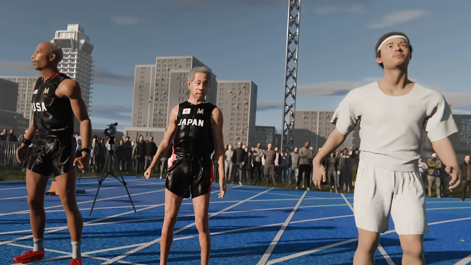 3D simulation shows what would happen in 4x100m race between oldest sprinters in history and an average man