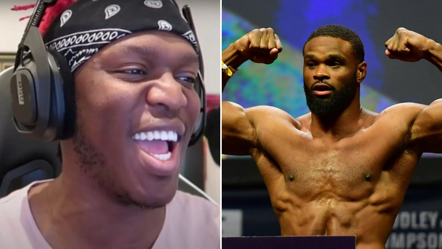 KSI tears Tyron Woodley to shreds by claiming he's not a worthy boxing opponent