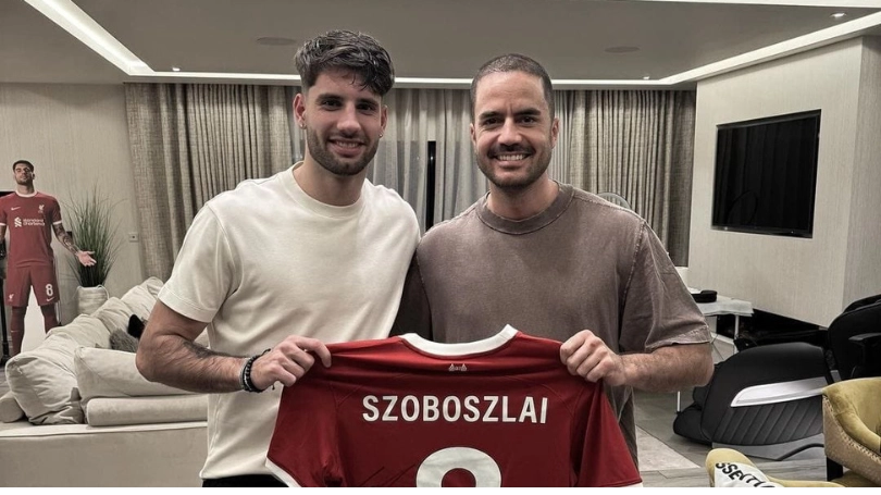 Fans spot incredible detail in Dominik Szoboszlai's living room on social media post