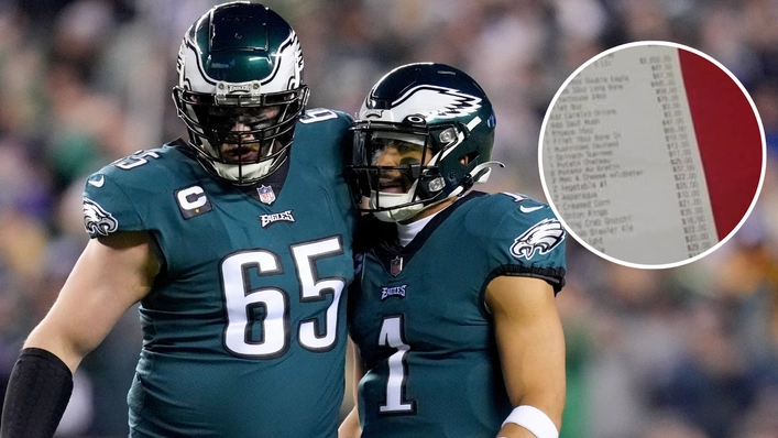 Super Bowl champion posted restaurant bill online to show how much NFL stars spend on a team meal