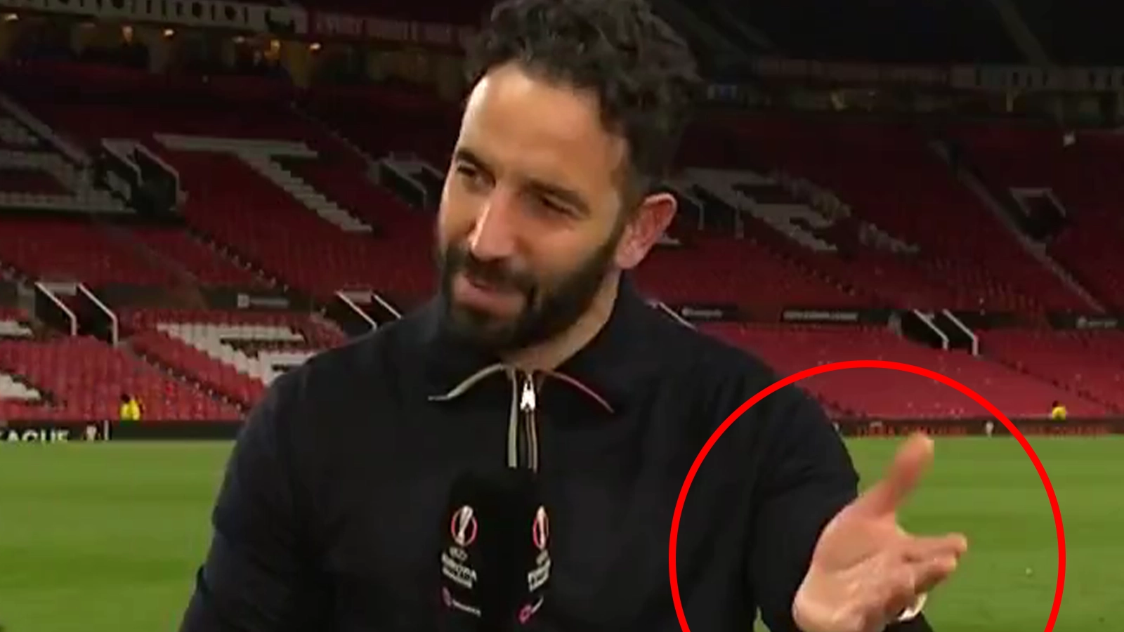 Man Utd fans spot unusual detail with Ruben Amorim's hands during Athletic Bilbao clash and it's got everyone stumped