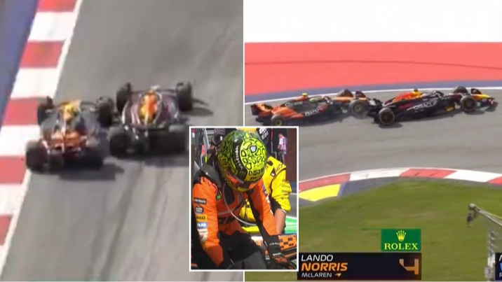 Lando Norris and Max Verstappen collide in dramatic Austrian Grand Prix
