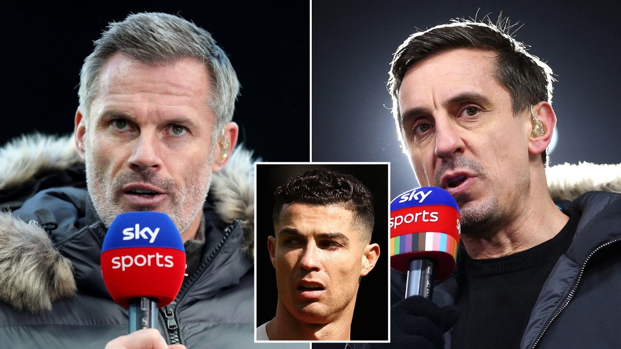 Jamie Carragher Brands Gary Neville A 'Clown' In Fiery Twitter Spat Over Cristiano Ronaldo