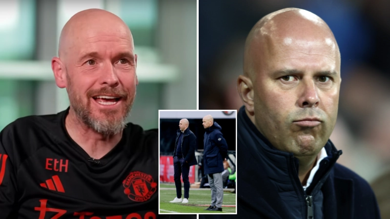 Erik ten Hag aims brutal dig at Arne Slot and suggests new Liverpool head coach is overhyped