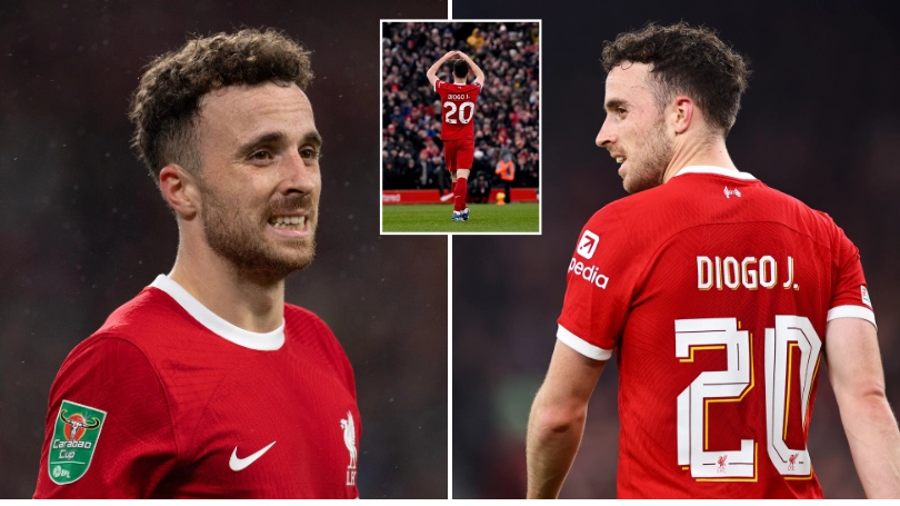 Fans are only just realising Liverpool forward Diogo Jota is using a different name to his real one