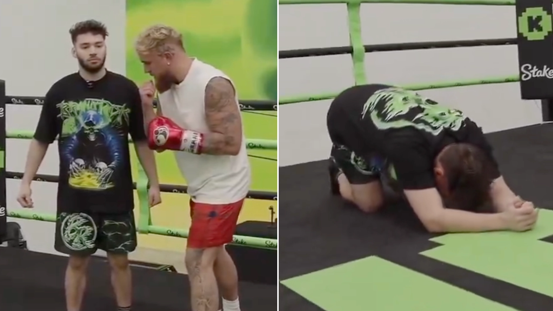 Jake Paul floors streamer with '10 per cent punch' as warning sent to Mike Tyson