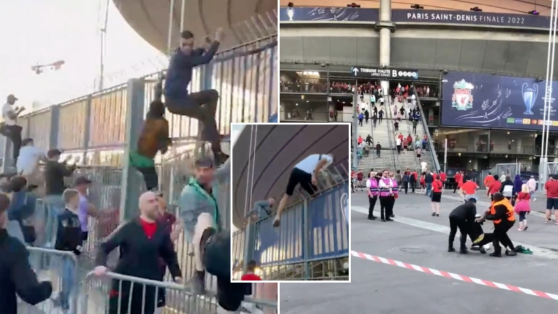 Fans Spotted Running Through And Over Gates At Stade De France, Security 'Unable To Stop Them'