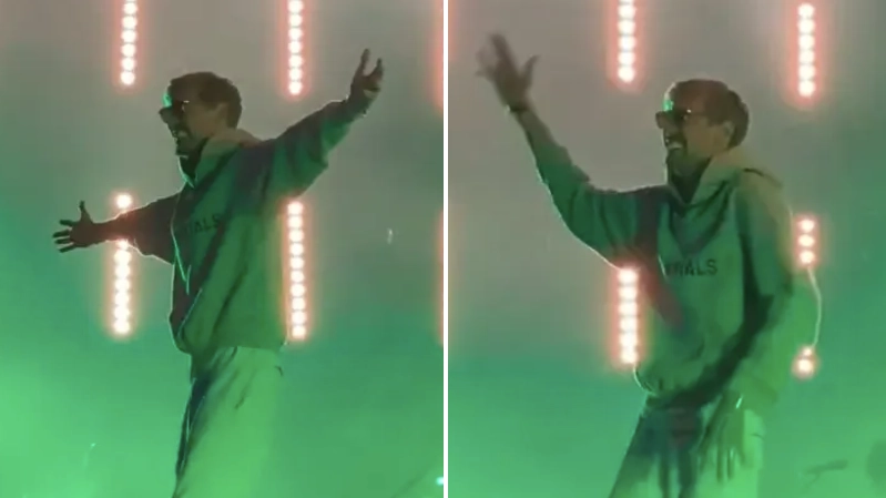 Peter Crouch Joined Kasabian On Stage At Isle Of Wight Festival, He Was Loving Life