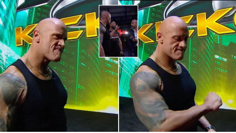 WWE fans shocked and surprised after hearing what Triple H said off-mic during The Rock's promo