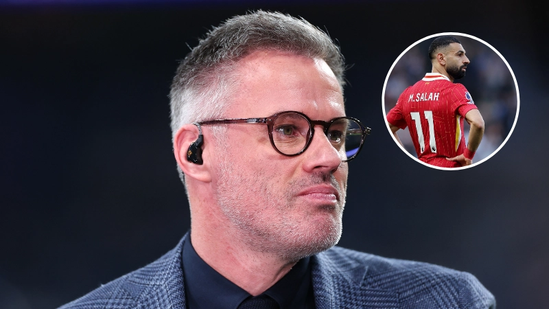 Jamie Carragher issues three-word response to bombshell Mo Salah contract news as Liverpool post goes viral