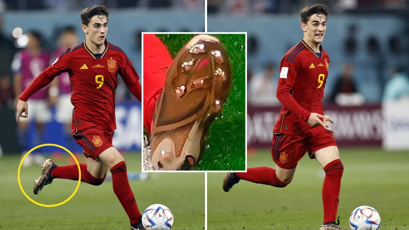You may have missed Gavi's other unusual football boots habit