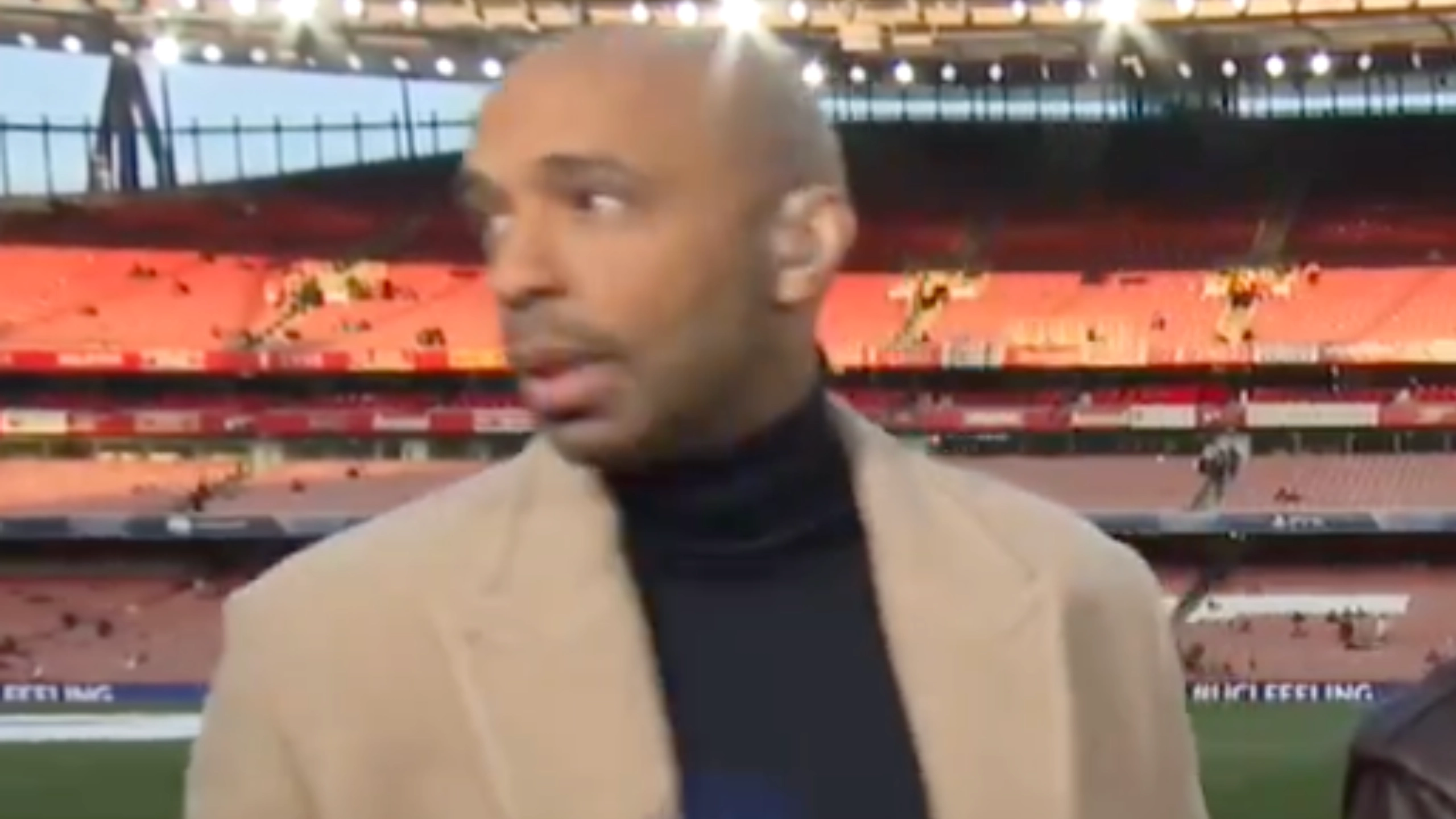 Thierry Henry walks off CBS Sports set during interview segment and says 'I'm going to leave you alone' to entire panel's shock