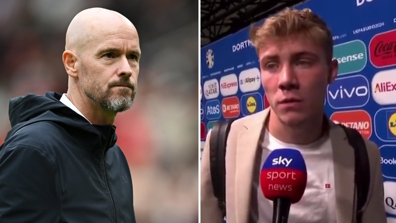 Rasmus Hojlund didn't hesitate when asked about Erik ten Hag staying at Manchester United