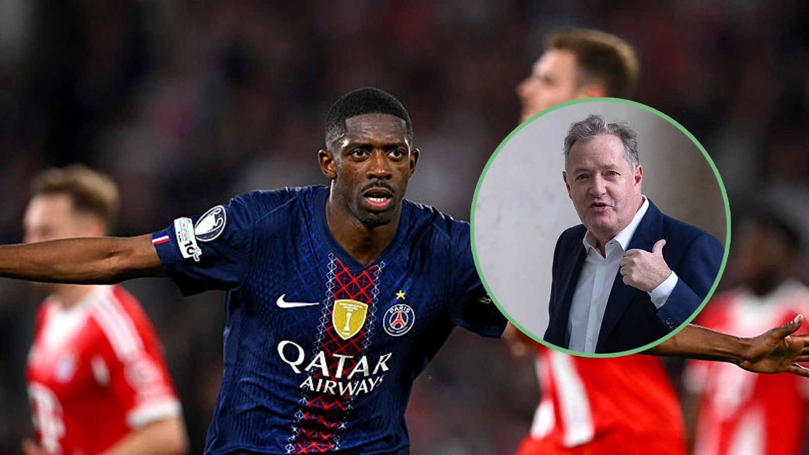 Piers Morgan's post about how Arsenal would cope against Bayern and PSG instantly goes viral