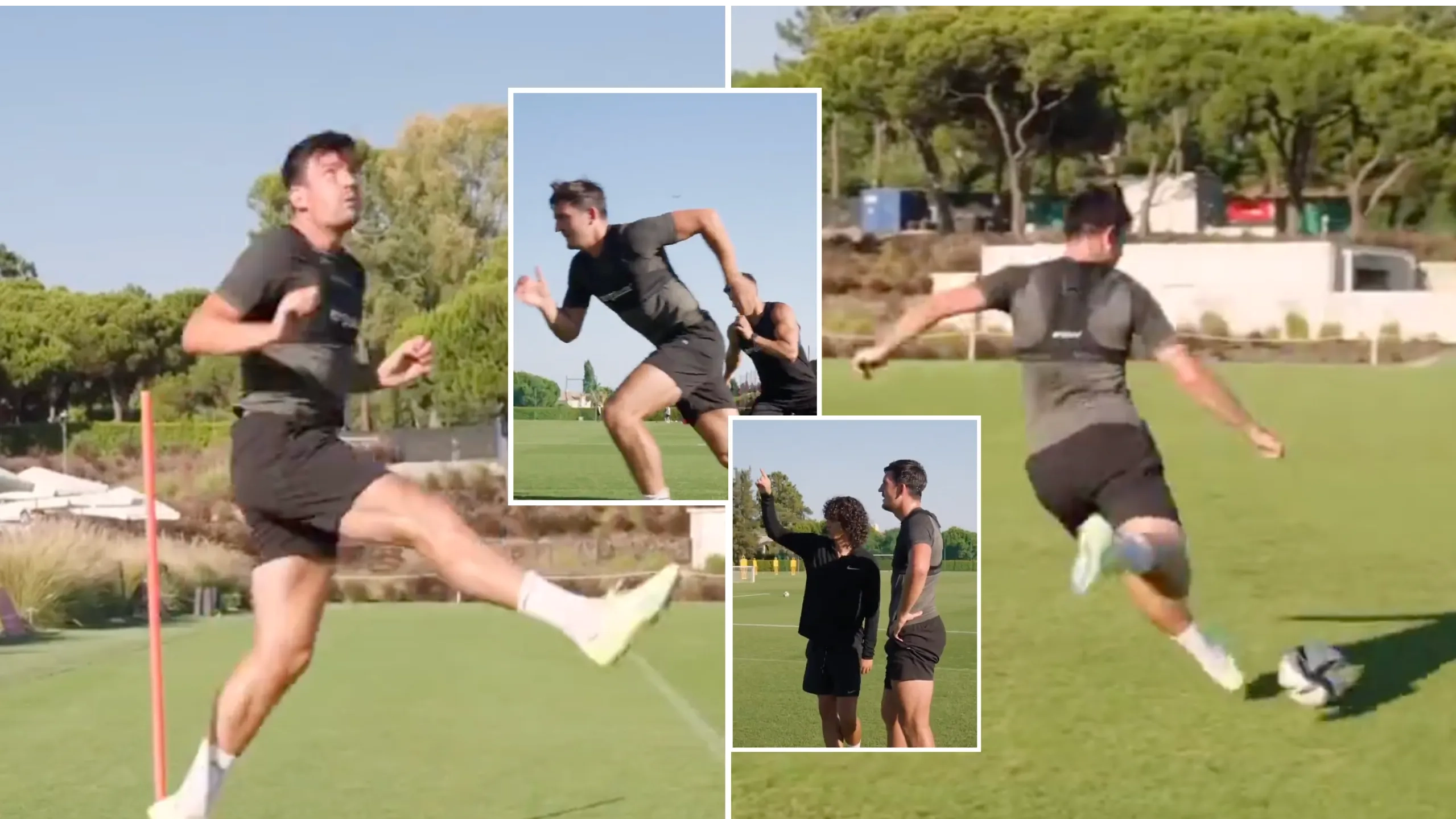 Man Utd fans are impressed by Harry Maguire's pre-season training regime after footage emerges