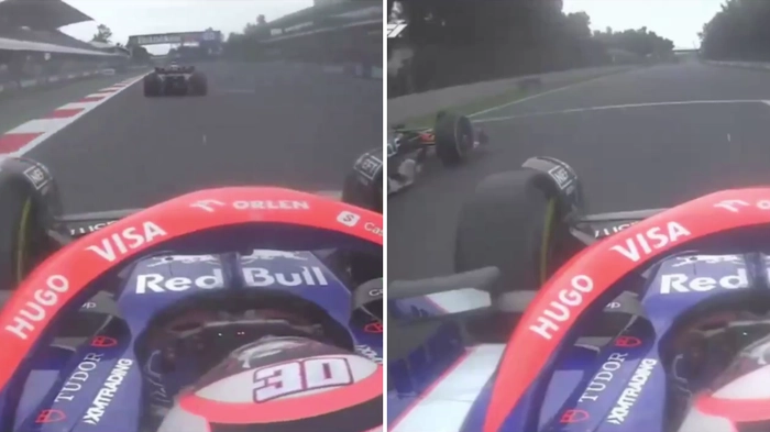 Fans can't believe what Liam Lawson did to Sergio Perez as he overtook him at 200mph after Mexico GP incident