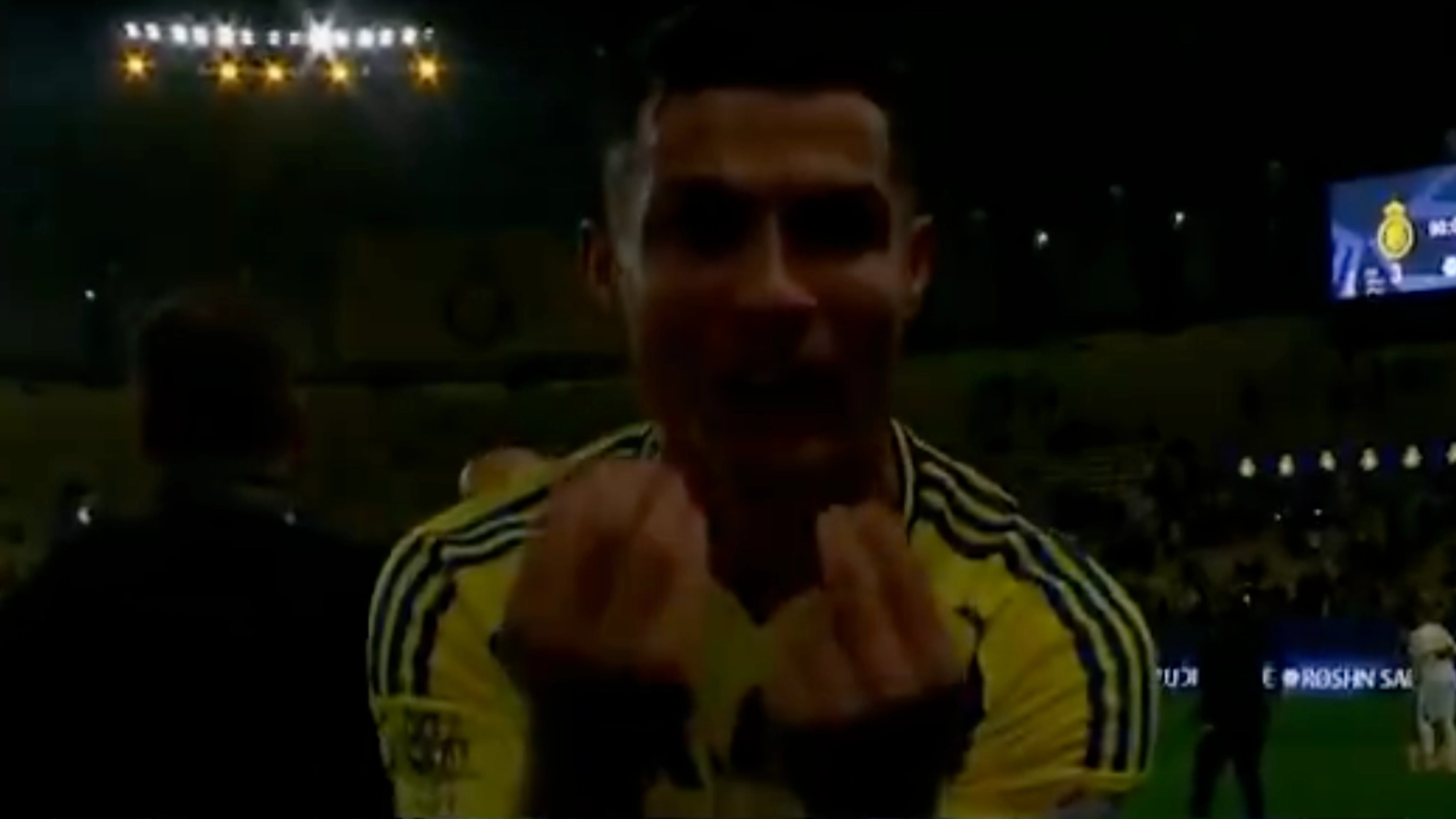 Cristiano Ronaldo's seven-word message to the camera after disallowed goal for Al Nassr