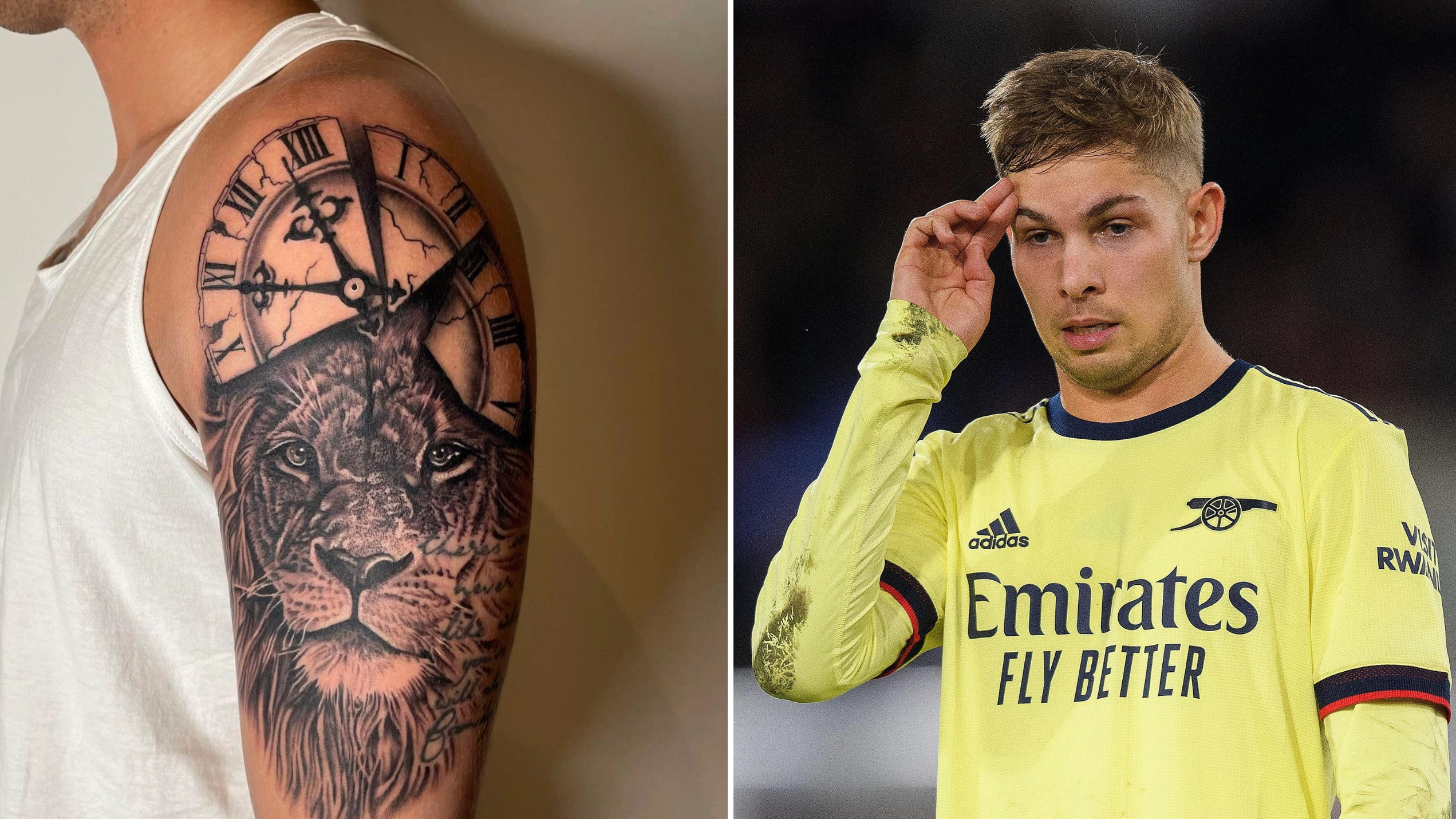 Fans Think They've Spotted A Massive Error In Emile Smith Rowe's New Tattoo
