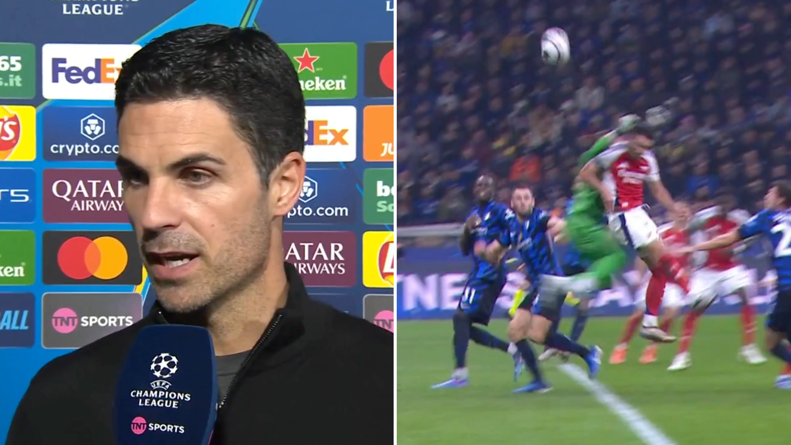 Mikel Arteta completely loses it after Arsenal's loss to Inter Milan and slams the officials