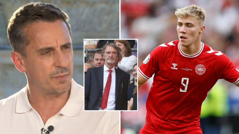 Gary Neville gives verdict on Rasmus Hojlund as he makes savage claim about Man Utd