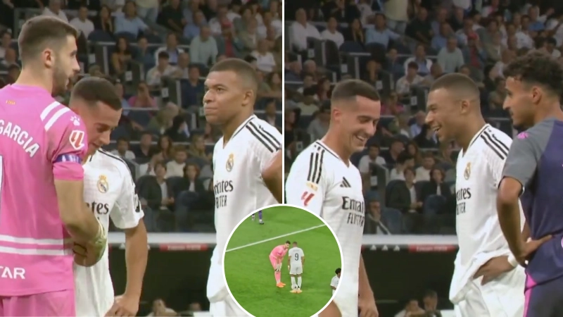 Lip readers think they've worked out what Kylian Mbappe said to Espanyol goalkeeper before taking penalty