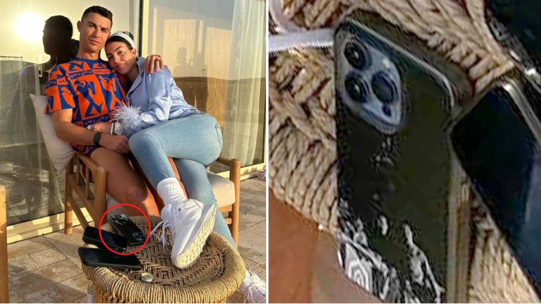 Fans have figured out what's on the back of Cristiano Ronaldo's phone