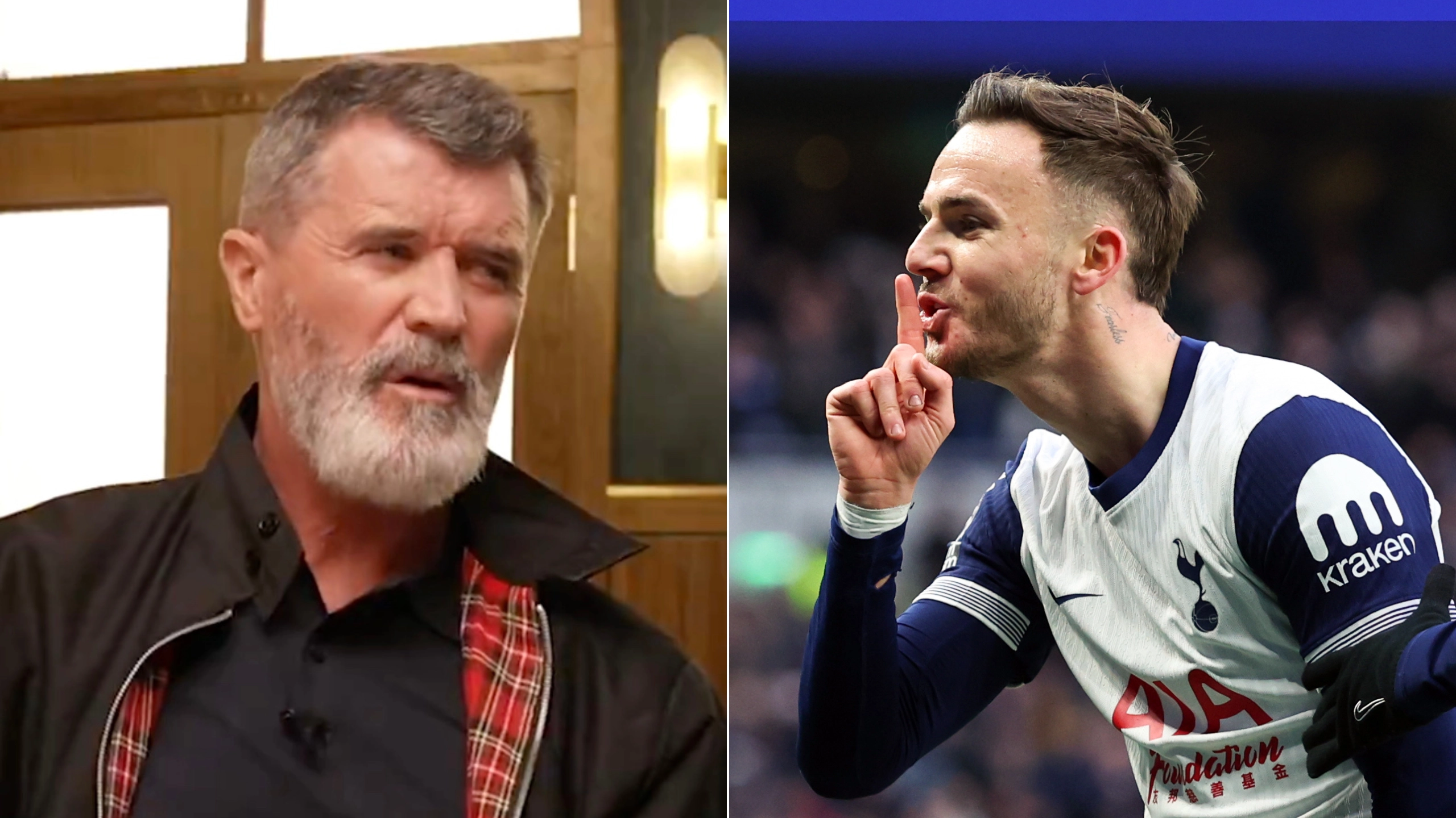 James Maddison fires new dig at Roy Keane as Spurs fans spot what he posted online after Man Utd win