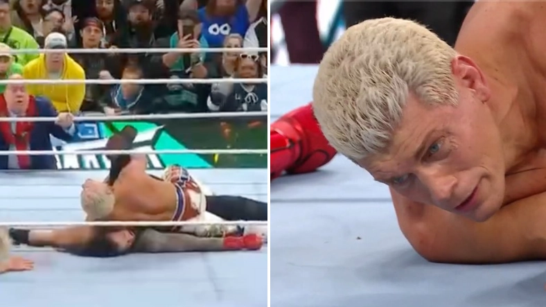Fans spot Roman Reigns' reaction when getting pinned by Cody Rhodes at WrestleMania 40