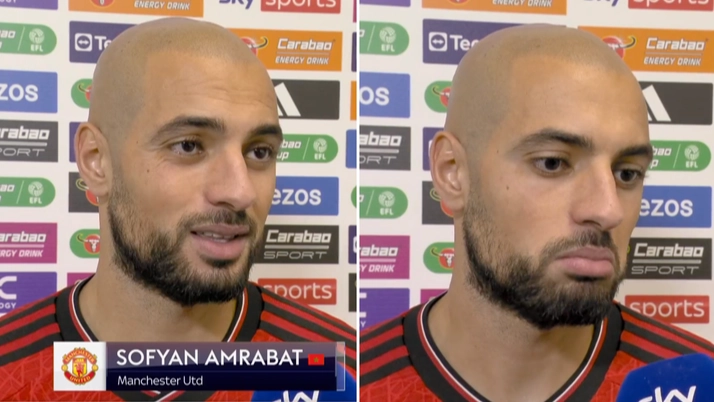 Sofyan Amrabat gives incredible interview after first Man Utd start, it's the definition of 'aura'