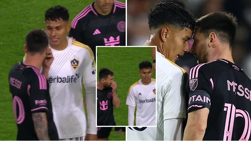 Fans think Lionel Messi brutally snubbed LA Galaxy player's request after heated exchange in Inter Miami clash